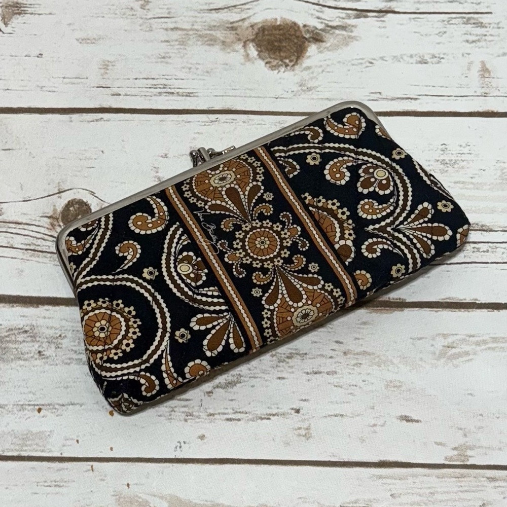 Elegant Black and Brown Women's Clutch